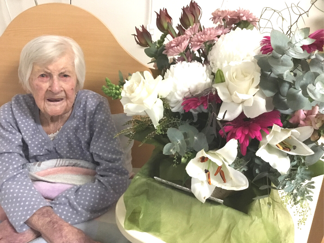 Kathleen Turns 100 Flowers